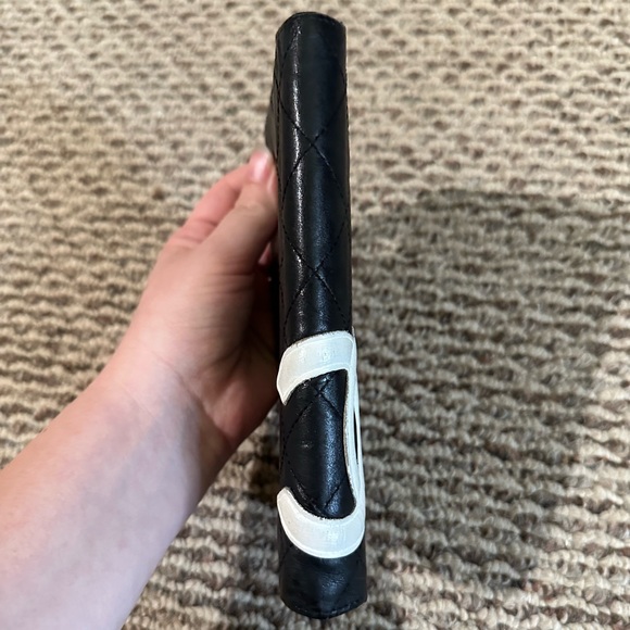 CHANEL Combon Line Black Lambskin Long Bifold Wallet - Picture 16 of 17